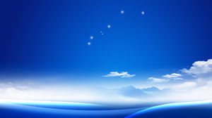 精美的藍天和白雲幻燈片的背景圖片