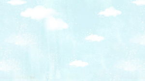 Light blue cartoon sky PPT background picture