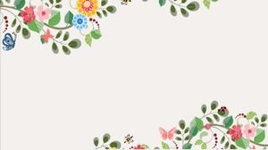 無料ダウンロードのための4つの新鮮な文学手描きのスライドの背景画像