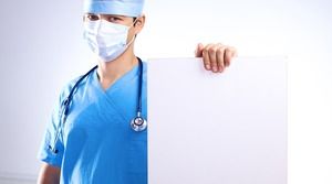 A group of doctors and nurses medical workers PPT background pictures