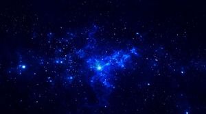 Голубое глубокое красивое звездное небо слайд фоновый рисунок
