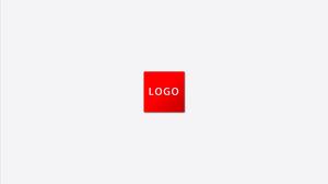 Kırmızı minimalist tarzı emlak şirket profili PPT şablonu