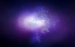 Univers de fundal violet cer înstelat imagine de fundal PPT