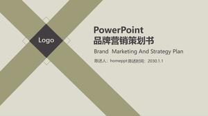 Dynamic European and American brand marketing plan PPT template