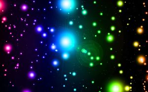 Immagine nera del fondo PPT della luce stellare dell'alone di colore del fondo