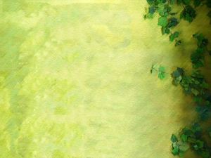 Yeşil Parthenocissus PPT arka plan resmi