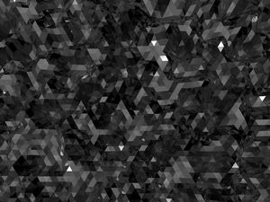 Imagem de fundo preto polígono de cristal de carbono PPT