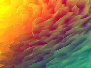 Buntes Polygon-PPT-Hintergrundbild