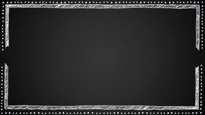 Siyah tebeşir yazı tahtası PPT sınır malzemesi
