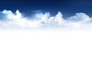 美しい青い空と白い雲のスライドの背景画像