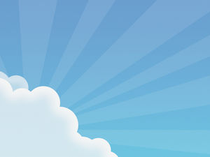 Unduh gambar latar belakang PPT awan putih kartun