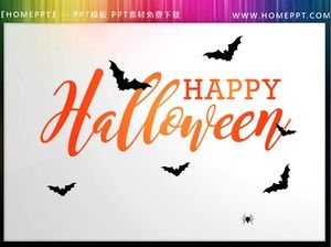 10 materiale transparente de PPT de Halloween