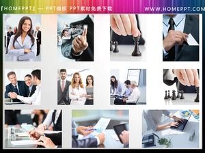 9 business character PPT illustrations