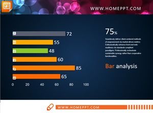 8 exquisite and practical PPT bar charts
