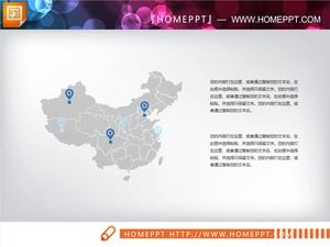 Unduh gratis dua peta PPT peta China