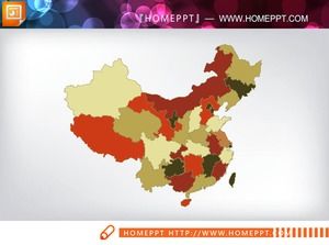 35 províncias nacionais traçam gráficos PPT