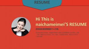 Exquisite and concise personal job application resume PPT template download