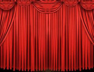 Dynamic curtain PPT animation download