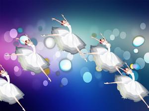 Nice ballerina girl PowerPoint animation download