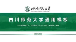 sichuan-normal-universidade-ensino-relatório-tese-defesa-geral-ppt-modelo