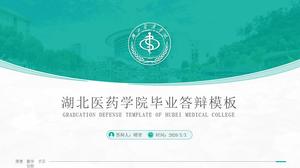 เทมเพลต ppt ทั่วไปสำหรับการป้องกันวิทยานิพนธ์ของ Hubei Medical College