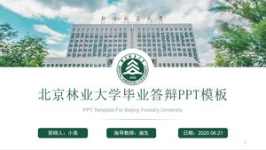Beijing Forestry University Diplomarbeit Verteidigung allgemeine ppt Vorlage