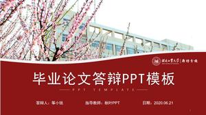 Modelo de ppt geral de quadro completo para defesa de tese da Universidade de Tecnologia de Hebei