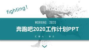 Uruchom szablon ppt podsumowania nowego roku planu pracy na koniec 2020 r