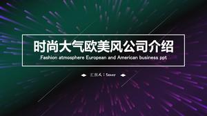 Atmosfera mody Szablon ppt wprowadzenie firmy w stylu europejskim i amerykańskim