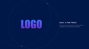 Minimalistische Linien des blau-lila Farbverlaufs atmosphärischer Geschäftsbericht allgemeine ppt Vorlage Minimalistische Linien des blau-lila Farbverlaufs atmosphärischer Geschäftsbericht allgemeine ppt Vorlage