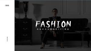 High-end fashion magazine style brand promotion introduction ppt template