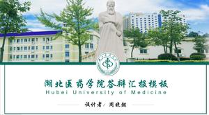 Hubei Tıp Fakültesi'nin tez savunması için genel ppt şablonu
