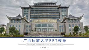 Guangxi University for Nationalities Dissertation Verteidigung allgemeine ppt Vorlage