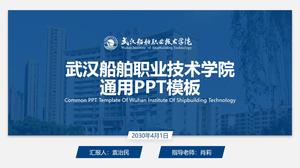 Wuhan Shipbuilding Vocational and Technical College obrona pracy magisterskiej ogólny szablon ppt