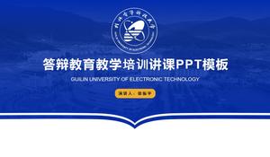 Universidad de Guilin tesis de tecnología electrónica educación de defensa enseñanza formación cursos ppt template