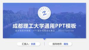 Template ppt umum pertahanan tesis Universitas Teknologi Chengdu