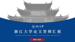 Templat ppt umum laporan pertahanan tesis Universitas Zhejiang