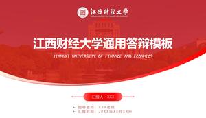 Jiangxi University of Finance and Economics graduation thesis defense report ppt template
