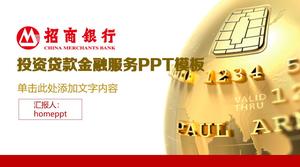 Modèle PPT de présentation du projet de service financier de la China Merchants Bank