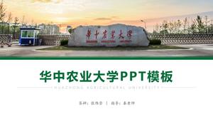 Allgemeine ppt Vorlage für die Verteidigung der Abschlussarbeit der Huazhong Agricultural University