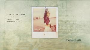 Estilo de música nostálgico Taylor Swift (Taylor Swift) plantilla ppt de tema personal