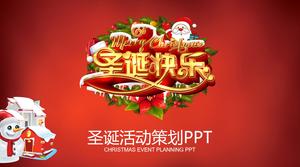 Buon Natale-Natale modello di pianificazione degli eventi ppt