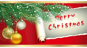 Merry Christmas Christmas blessing greeting card ppt template