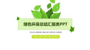 Iniciativa de protección del medio ambiente tema de protección del medio ambiente presentación resumen plantilla ppt