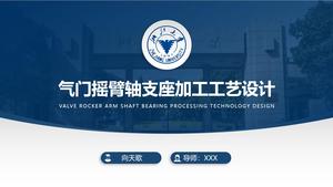 Praktische allgemeine ppt-Vorlage für die Verteidigung von Abschlussarbeiten der Zhejiang-Universität
