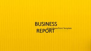 Plantilla ppt de informe de trabajo empresarial plano minimalista amarillo y negro de fondo corrugado
