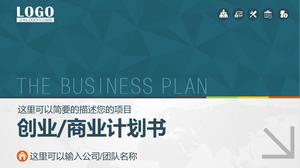 Modelo de ppt de plano de projeto de negócios de empresa inicial