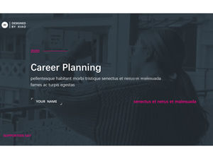 Career planning business theme ppt template