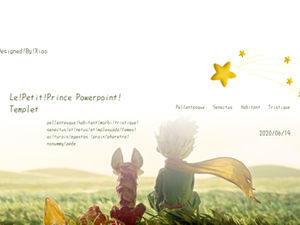 The little prince Le Petit Prince theme ppt template