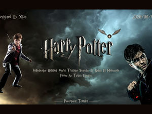 Harry Potter Harry Potter European and American movie theme ppt template